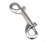 Clip de acero inoxidable 316 con resortes de bloqueo duales, diseñado para su uso en agua salada y agua dulce, adecuado para buceo y equipo de mascotas al aire libre (115 mm)