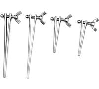 Clip de acero inoxidable Dilatador uretral Ensanchador uretral SM Sonda uretral Dilatador Enchufe del pene Cetro Príncipe Perforación de orina BDSM Juguetes sexuales eróticos para hombres(4set)