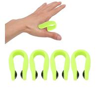 Clip de Acupresión de 4 Piezas, Clip de Mano de Acupresión con Forma de Pulgar Portátil, Clip de Punto de Presión de Mano con Imán, Clip de Alivio de Migraña (Verde)