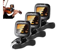 Clip de afinador de guitarra, afinador de guitarra recargable, afinador digital cromático, guitarras acústicas, afinador de guitarra recargable por USB, afinador de guitarra eléctrica para violín