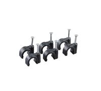 Clip de alambre con clavo de acero 100 clips redondos for cables de 4 mm, 6 mm, 8 mm y 10 mm(Round 7MM)