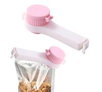 Clip de alimentos con boquilla de vertido, clips de boquilla para bolsa, 2 clips para bolsas de patatas fritas, clips de aperitivos, sellador de abrazadera de alimentos, abrazadera de vertido para