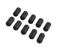 Clip de anillo de filtro supresor de ruido de núcleo de ferrita para reducción RFI en USB, audio, video, cables coaxiales, se adapta a cables de 3,5 mm a 13 mm de diámetro, paquete de 10 (7 mm)