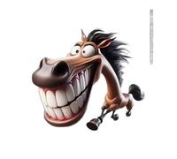 Clip de aromaterapia con boca grande en 2D para salida de caballo, clips de aromaterapia para coche, accesorios de decoración interior del coche