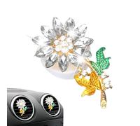 Clip de aromaterapia para salida de aire, difusor de perfume para vehículo, diseño de brillante, abrazaderas decorativas de fragancia, accesorios interiores de automóviles para vehículos