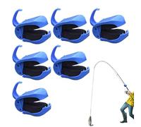 Clip de barra de genérico - Multi-Functional 6-Piece Anti-Slip Fish Supplies, Reusable Rod Holder | Gear for Seawater, River, Lake, Stream | Shallow Jigging, Trolling, Casting, Holiday Party