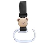 Clip de bolsa de dibujos animados Bear Stroller portátil, gancho de aluminio, amplio multi-functional Stroller Straps Clips para bolsas de pañales, adecuado para Baby Gear Organizer Clip Let me know