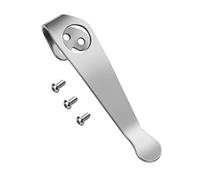 Clip de bolsillo profundo de titanio para Spyderco Para 3 y cuchillos Smock, clip de bolsillo hecho a medida premium con 3 tornillos, lavado a la piedra