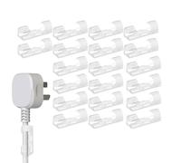 Clip de Cable Autoadhesivo - Clip Organizador de Cables de Escritorio, instalación sin perforación | Portacables portátil Ideal organización y gestión de Cables en el Escritorio