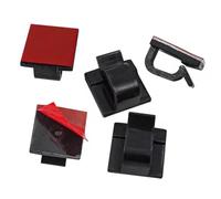 Clip de cable que ahorra espacio, parte trasera adhesiva, resistente, fácil instalación para organizadores de cables profesionales de espacios de trabajo