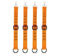 Clip de Cadena Nylon para Árbitro de Fútbol - 4 Piezas de Accesorios de Marcaje para Deportes con Balón - Marcadores para Árbitros de Campo de Fútbol,para Asociaciones Escolares, Ligas, Torneos, Entre