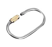 Clip de Carabiner de Bloqueo, Llavero de Bloqueo de Tornillo,Hebilla de Bloqueo de Tornillo de aleación de Escalada | de liberación rápida para organización Clave, Viaje de Campo