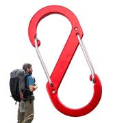 Clip de carabiner, maletín pesado - Llaveros bloqueadores de carabinador | Aleación de aluminio a prueba de óxido, suministros de camping para el transporte diario, senderismo al aire libre