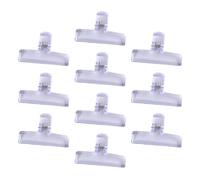 Clip De Carpeta Acrílico Transparente Para Tablero De Dibujo De Documentos Abrazadera De De 75mm De Largo Clips Para Carpetas De Bolsas De Alimentos 10 Uds.
