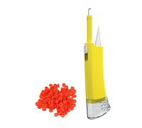 Clip de cebo de gusano de sangre, clip portátil para cebos de pesca, soporte de gusano rojo con bandas, accesorios de aparejos con luz para agua salada y agua dulce