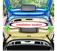 Clip de cierre de coche 10x Tapa de maletero trasero Estante de paquete Clips para cordones de cuerda Moldura de la puerta del parachoques Retenedor d