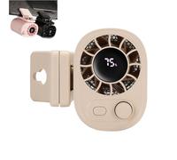 Clip de coche genérico con pantalla LED - 360° Rotación, 100 velocidades, ajustable, USB recargable Personal Cooling Fan 1800mAh Battery, portátil Car Fans for Instant Summer Cooling