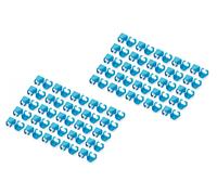 Clip de color para conector RJ45, azul, paquete de 100