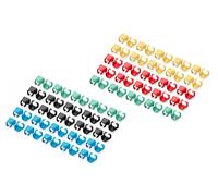 Clip de color para conector RJ45, mezcla de colores (20 unidades de cada uno: verde, rojo, azul, amarillo, negro)