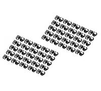 Clip de color para conector RJ45, negro, paquete de 100