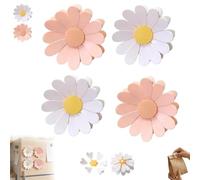 Clip De Comida Magnético En Forma De Cereza, Clips De Bolsa De Flor De Margarita, Clips De Bolsa Magnética De Flor De Cereza 3D, Diseño De FLO-r Linda, Diseño Magnético Fuerte (4 pcs-Mixed)