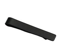 Clip de Corbata 2 unids/lote Clips de corbata for hombres acero inoxidable for 48x8x0,8mm boda joyería barra for(Black)
