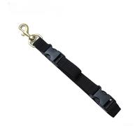 Clip de cordón de buceo de 255 x 25 mm para montaje lateral BCD, utilizado como soporte de aletas y propósito de equipo de buceo Tether Nylon Webbing Build (negro)