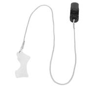 Clip de Cordón para Amplificador de Sonido, Soporte para Dispositivo Auditivo de Plástico Gris Y Negro de Gran Tamaño, Dispositivo Auditivo, Cordón Antipérdida para Ancianos(Monoaural)