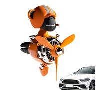 Clip de corredor de aire de aire de dibujos animados - Clip de olor de coche de cabeza de agitación, linda decoración de perfume | No se preocupe por las baterías de instalación, clips de silicona