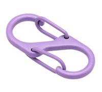 Clip de cremallera S mosquetón, pequeño gancho de aleación antirrobo, mini doble puerta de alambre entrelazado, accesorios de clip para llavero