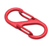 Clip de cremallera S mosquetón, pequeño gancho de aleación antirrobo, mini doble puerta de alambre entrelazado, accesorios de clip para llavero