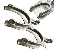 Clip de dinero de plata de ley con diseño de espolón occidental vintage, clip de dinero grabado personalizado, soporte de billetes de metal, clip de dinero vintage de plata de ley, para papá jinete de