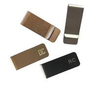Clip de dinero grabado personalizado, clip personalizado para dinero en efectivo, clip de dinero dorado y negro para hombres, regalo para padrinos de boda, regalo para papá, Oro, 50x26x8mm
