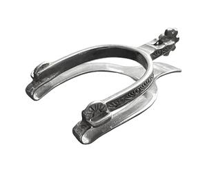 Clip de dinero plateado con diseño de espolón occidental vintage, clip de dinero, clip de papel con de espolón, estética atemporal de , uso duradero, 7 x 4 x 2 cm para caballo, jinete