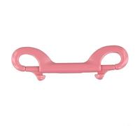 Clip de doble extremo de buceo de 90 mm de acero inoxidable 316 Gancho a presión para accesorio BCD y cinturón de peso, gancho de equipo submarino con una sola mano para equipo seguro (rosa)