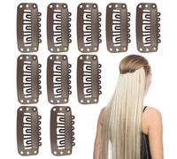 Clip de extensión de pelo - Metal 3,2 cm | 10 piezas Snnap BB Hair Clips | DIY Hairs Accessory Clips | Lightweight Strong Hold Hold Extension Snnap Clip for Wig Extensions Women Styling Use