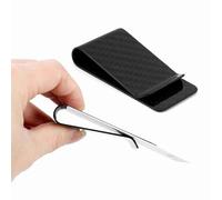 Clip de Fibra de Carbono para Dinero, Billetera Ultraligera para Negocios, Clip para Tarjetas de Crédito, Tarjetero Portátil para Hombres, Billetera con Abrazadera, Diseño Ligero y Elegante