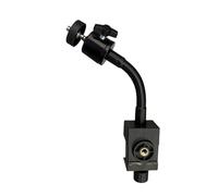 Clip de fijación de tornillo de cuello de cisne de metal flexible con rosca de 1/4-20 para cámara, luz intermitente, soporte para smartphone y trípodes, abrazadera de soporte para smartphone