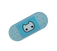 Clip de flequillo de anime, diseño de cruces de corazón y gatito, acrílico, ligero, cómodo de llevar, gran regalo