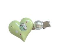 Clip de flequillo lateral, tono pastel, Y2K, tono pastel, dulce para niñas, lindo clip de pico de pato, accesorios para el cabello, horquilla de corazón, horquillas para el pelo para niñas, accesorios