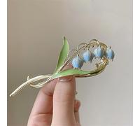 Clip de flor de lirio de la orquídea, Clip grande en la parte posterior de la cabeza, horquilla for niña, pinza for el pelo, cabeza(TS-3139-3)