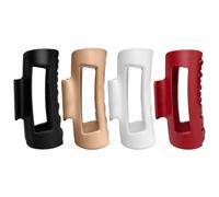 Clip De Garra De Cabello, 4pc De Clips De Garra Grandes Para Mujeres, Clamps No Deslizantes Para El Cabello Grueso, Abrazaderas De Los Pelos No Litigantes Para La Decoración De La Niña