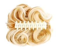 Clip de garra de moño para mujer, moño de pelo desordenado, pieza de pelo ondulado y rizado, extensiones de cola de caballo de moño, extensiones de cabello sintéticas despeinadas, postizo para moño