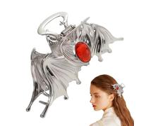 Clip de garra de murciélago,Clips de garra de Halloween | Clips de garras aterradoras de metal con diseño de murciélago | Suministros de peinado con pinza de cocodrilo, accesorios para pasadores de pe