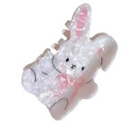 Clip de garra de pelo con temática de conejo, pinza para el pelo, hermoso día de San Valentín, barrettes fuerte gancho horquilla para niñas