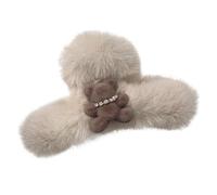 Clip de garra de pelo de oso de peluche, horquilla peluda , accesorio para el cabello, organizador de regalo de cumpleaños para niñas, mujeres, amigos, familia, pelo