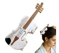 Clip de garra del cabello, abrazaderas de captura de cabello,Elegante clip de captura de con diseño de forma de violín para niñas | Proporro para soporte de cola sin deslizamiento para eventos