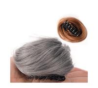 Clip de garra extensión cabello moño for mujer, piezas desordenado, pinza rizado sintético, extensiones Pieza de Pelo de Moño Desordenado