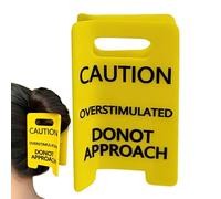 Clip de garra - Herramienta de peinado con signo de atención hiperestimulada | Clip amarillo divertido para el cabello | para trabajo al aire playa viajes escuela