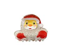 Clip de garra navideño accesorio para cabello con diseño de, A | Dientes seguros para fiestas Updo Wear Daily Women
